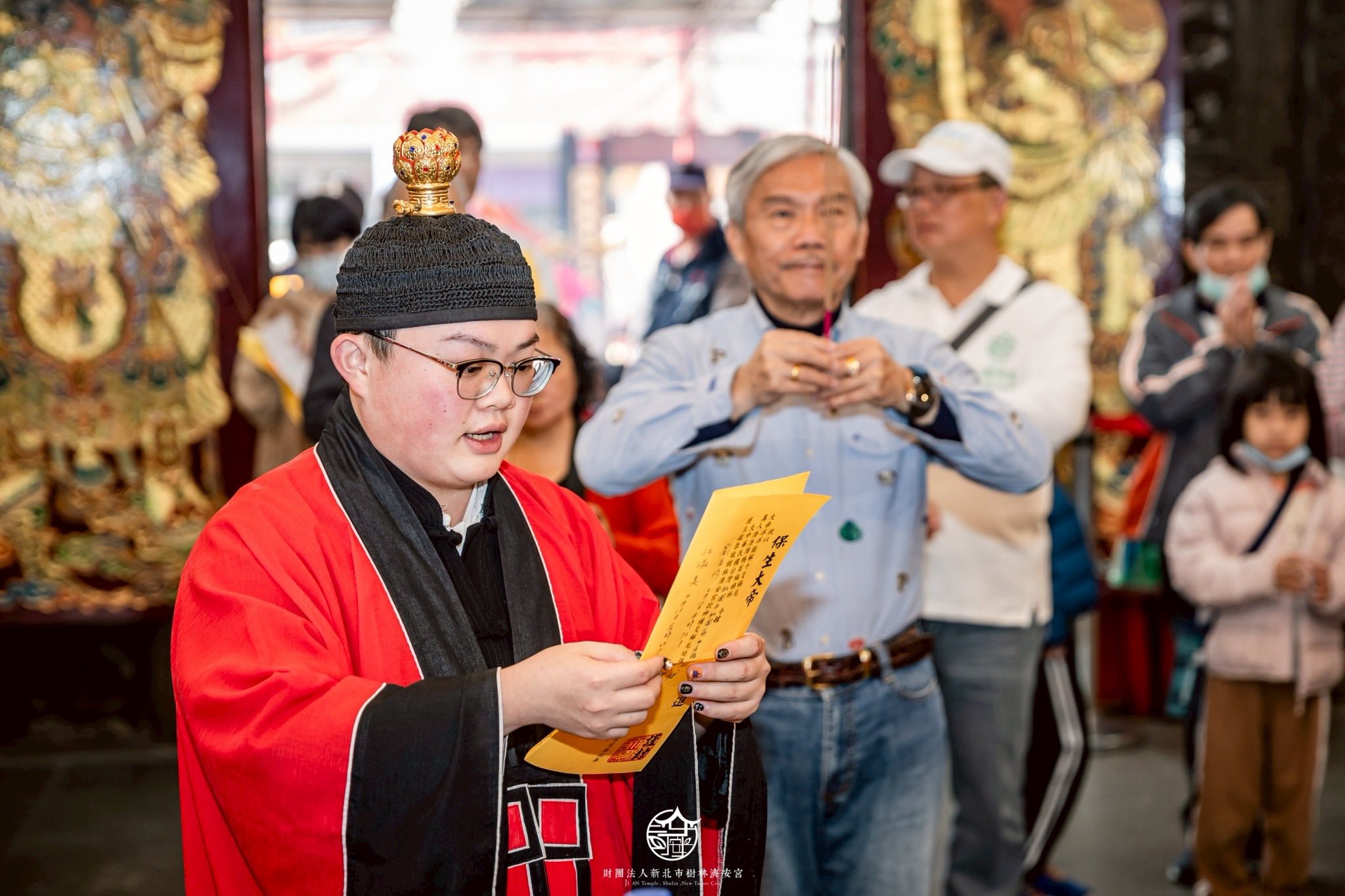今天是樹林濟安宮新春補運祭改第一天 人山人海、香火鼎盛